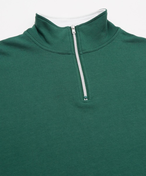 improves（インプローブス）の「バイカラー ハーフジップ スウェットトレーナー（スウェット・メンズ・オフホワイト/ダークグリーン/ブラック・MEDIUM/LARGE）」の16枚目の写真