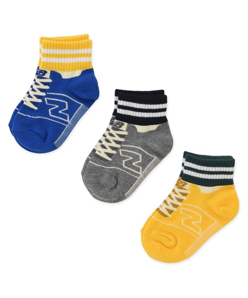 NEW BALANCE(ニューバランス)の「ボーイズ3Pソックス(ソックス/靴下・キッズ・その他2/その他1・ONE SIZE)」の1枚目の写真