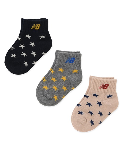 NEW BALANCE(ニューバランス)の「ボーイズ3Pソックス(ソックス/靴下・キッズ・その他2/その他1・ONE SIZE)」の2枚目の写真