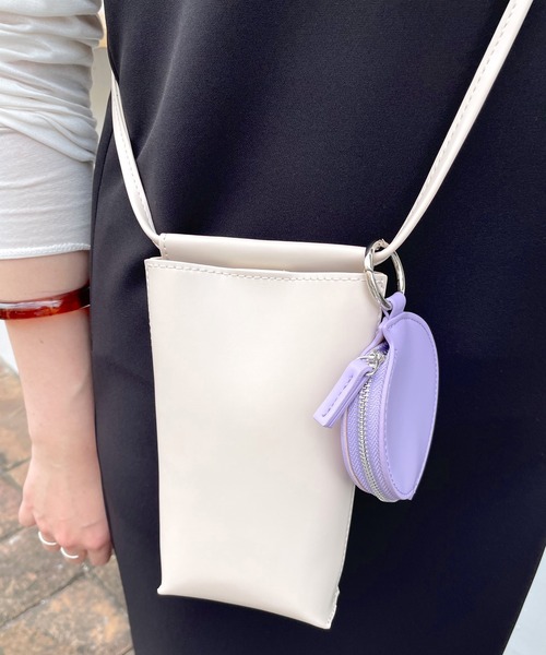 SHENERY（シーナリー）の「バイカラーミニショルダーバッグ（ショルダーバッグ・レディース・ブラック/ブルー/アイボリー・FREE）」の5枚目の写真