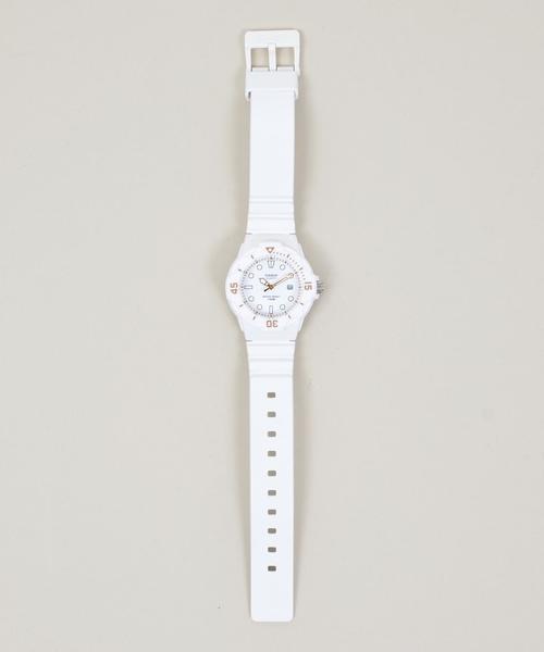 Khaju（カージュ）の「CASIO:ラウンドウォッチ white□（アナログ腕時計・レディース・ホワイト/ブラック・ONE SIZE）」の5枚目の写真