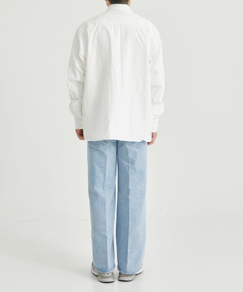 THE PERMANENT EYE（ザパーマネントアイ）の「【 LES SIX/レシス】Oversize Cotton Dress Shirts/オーバーサイズコットンドレスシャツ（シャツ/ブラウス・メンズ・ホワイト/ブルー・S/M）」の19枚目の写真