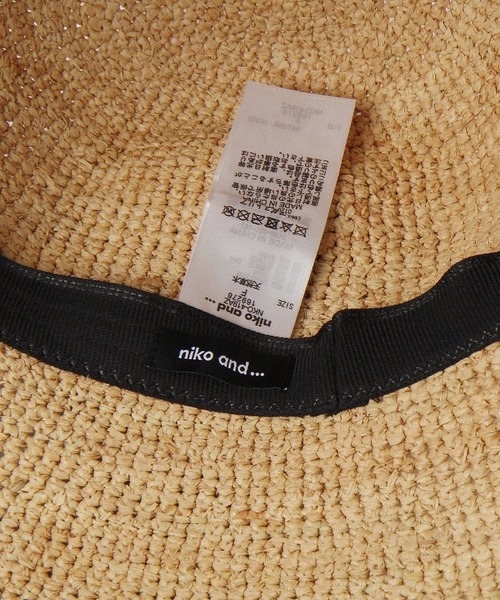 niko and...（ニコアンド）の「オリジナルラフィアバケットハット（ハット・レディース・ナチュラル/ブラック・FREE）」の15枚目の写真