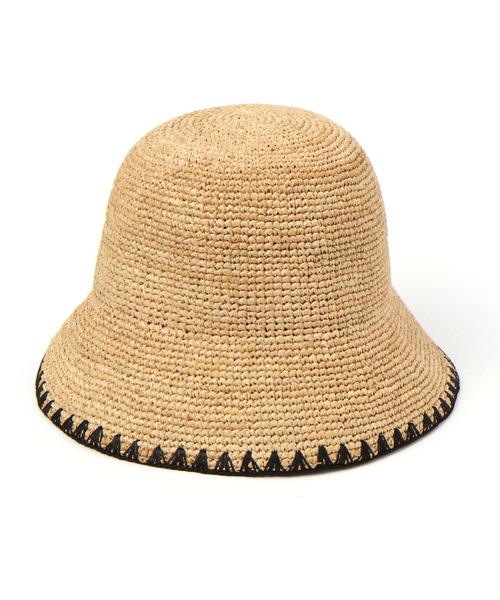 niko and...（ニコアンド）の「オリジナルラフィアバケットハット（ハット・レディース・ナチュラル/ブラック・FREE）」の6枚目の写真