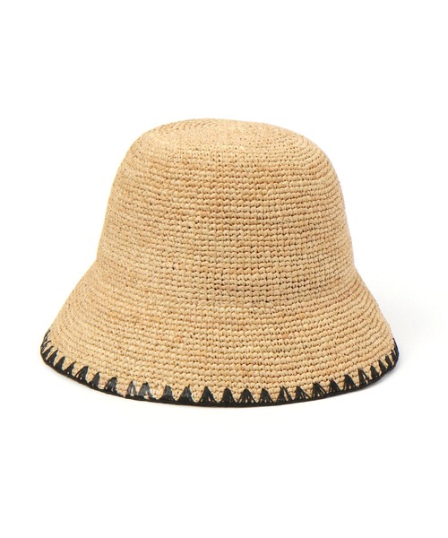 niko and...（ニコアンド）の「オリジナルラフィアバケットハット（ハット・レディース・ナチュラル/ブラック・FREE）」の8枚目の写真