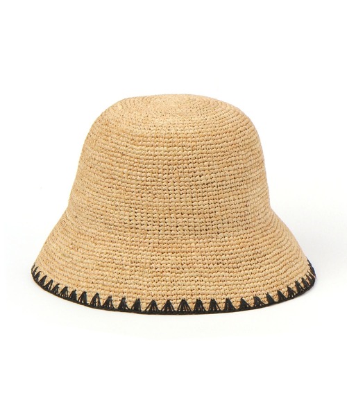niko and...（ニコアンド）の「オリジナルラフィアバケットハット（ハット・レディース・ナチュラル/ブラック・FREE）」の10枚目の写真