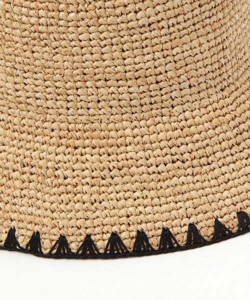 niko and...（ニコアンド）の「オリジナルラフィアバケットハット（ハット・レディース・ナチュラル/ブラック・FREE）」の12枚目の写真