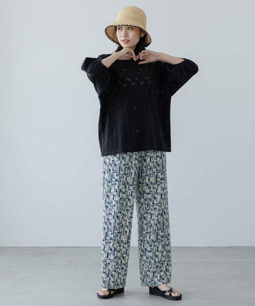 niko and...（ニコアンド）の「オリジナルラフィアバケットハット（ハット・レディース・ナチュラル/ブラック・FREE）」の19枚目の写真