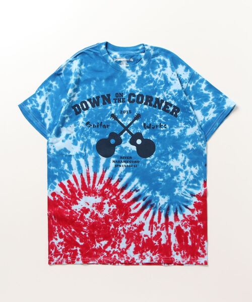 DOWN ON THE CORNER(ダウンオンザコーナー)の「S/S TIE DYE TEE“GUITAR WORKS” / ショートスリーブ タイダイティー"ギターワークス”(Tシャツ/カットソー・メンズ・ブルー系その他・MEDIUM/LARGE/X-LARGE)」の5枚目の写真