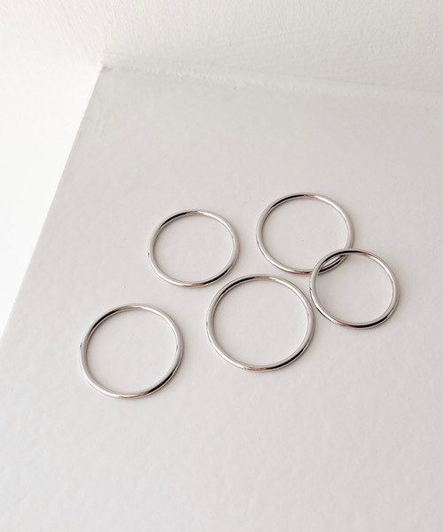 ECRu.】シンプル リング 5本セット（リング）｜tone（トーン）の
