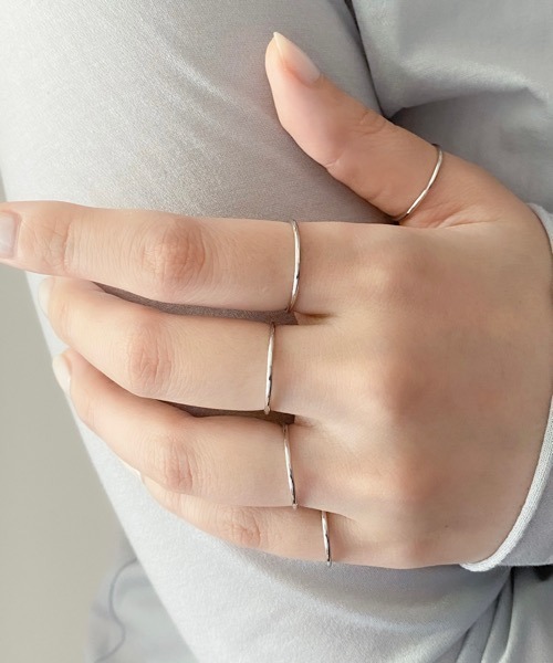 ECRu.】シンプル リング 5本セット（リング）｜tone（トーン）の
