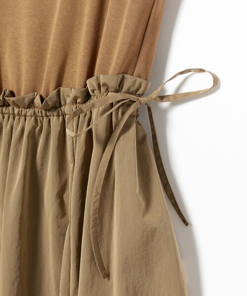 Demi-LuxeBEAMS/ドロストコンビワンピース