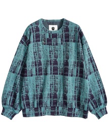 SHAREEF | FADED CHECK L/S PULLOVER(Tシャツ/カットソー)