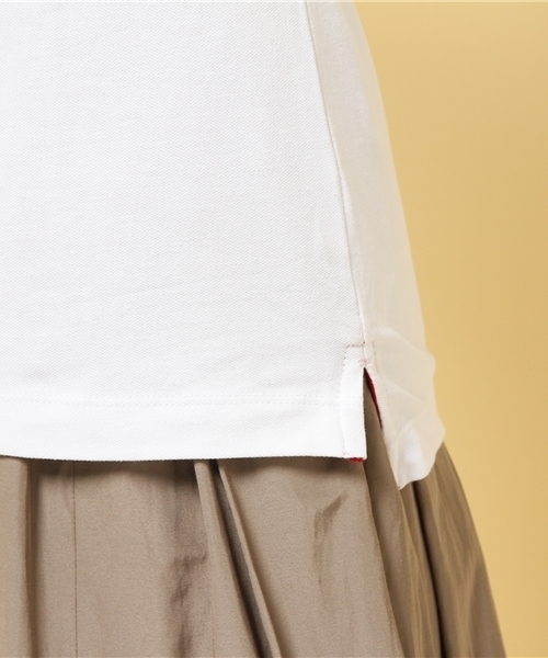 GIORDANO（ジョルダーノ）の「[GIORDANO]ワールドフラッグ半袖ポロシャツ（ポロシャツ・レディース・ホワイト/グレー/ネイビー/レッド・SMALL/MEDIUM/LARGE）」の12枚目の写真