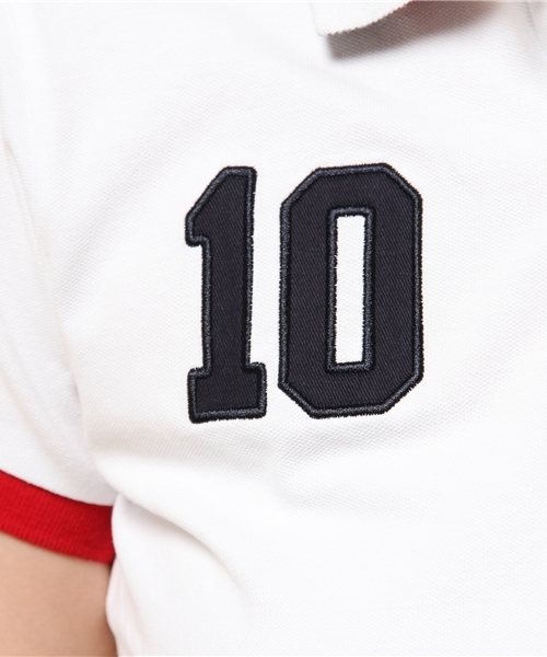 GIORDANO（ジョルダーノ）の「[GIORDANO]ワールドフラッグ半袖ポロシャツ（ポロシャツ・レディース・ホワイト/グレー/ネイビー/レッド・SMALL/MEDIUM/LARGE）」の14枚目の写真