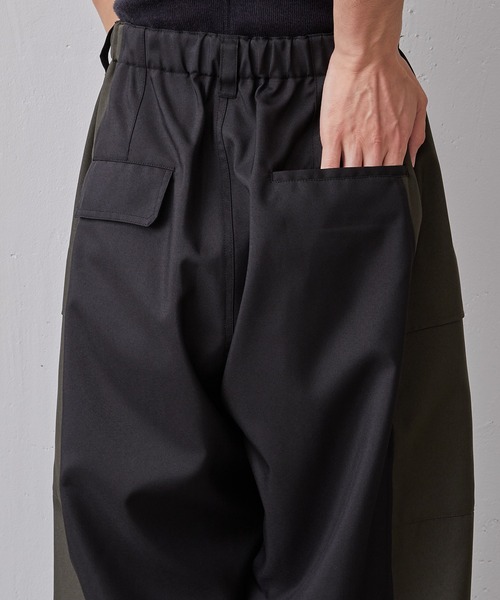 Lui's(ルイス)の「【Neucon / ニューコン】23AW 切替カーゴパンツ (セットアップ対応)(カーゴパンツ・メンズ・オリーブ/ブラック・1/2)」の10枚目の写真