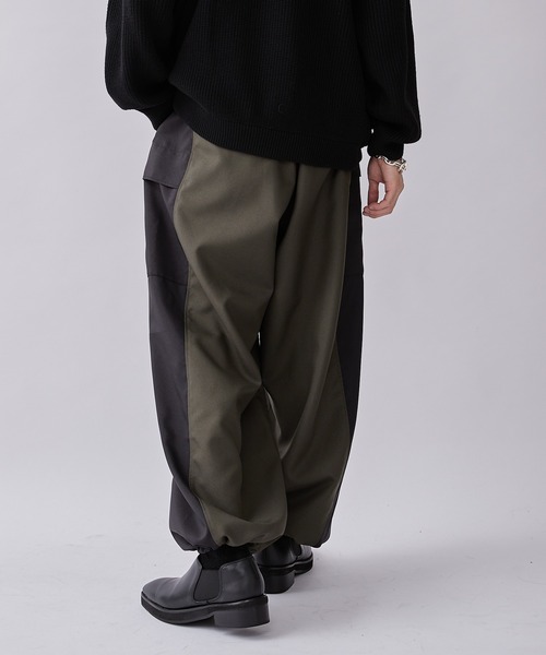 Lui's(ルイス)の「【Neucon / ニューコン】23AW 切替カーゴパンツ (セットアップ対応)(カーゴパンツ・メンズ・オリーブ/ブラック・1/2)」の11枚目の写真