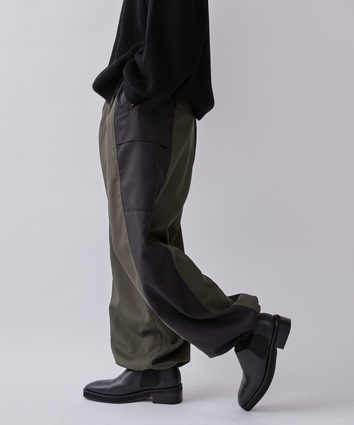 Lui's(ルイス)の「【Neucon / ニューコン】23AW 切替カーゴパンツ (セットアップ対応)(カーゴパンツ・メンズ・オリーブ/ブラック・1/2)」の20枚目の写真