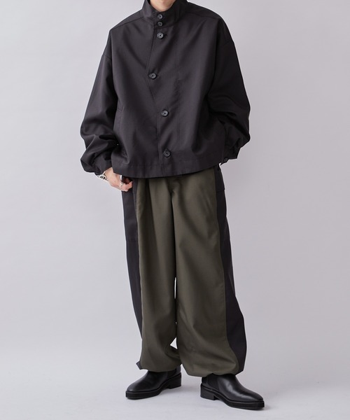 Lui's(ルイス)の「【Neucon / ニューコン】23AW 切替カーゴパンツ (セットアップ対応)(カーゴパンツ・メンズ・オリーブ/ブラック・1/2)」の4枚目の写真