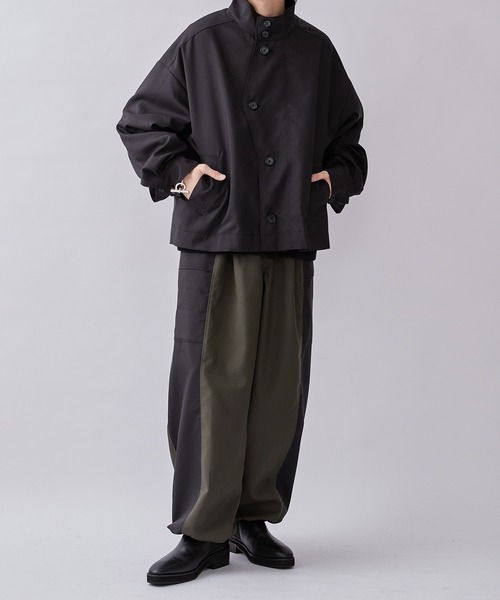 Lui's(ルイス)の「【Neucon / ニューコン】23AW 切替カーゴパンツ (セットアップ対応)(カーゴパンツ・メンズ・オリーブ/ブラック・1/2)」の8枚目の写真
