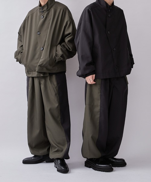 Lui's(ルイス)の「【Neucon / ニューコン】23AW 切替カーゴパンツ (セットアップ対応)(カーゴパンツ・メンズ・オリーブ/ブラック・1/2)」の13枚目の写真