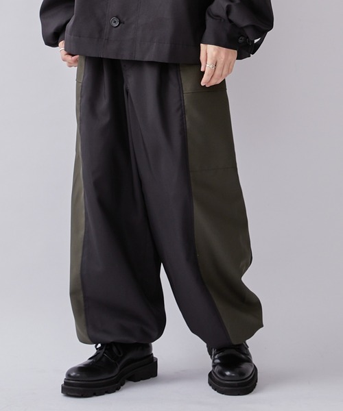 Lui's(ルイス)の「【Neucon / ニューコン】23AW 切替カーゴパンツ (セットアップ対応)(カーゴパンツ・メンズ・オリーブ/ブラック・1/2)」の16枚目の写真