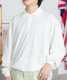 LOS ANGELES APPAREL/ロサンゼルスアパレル L/S POLO TEE ロングスリーブポロシャツ