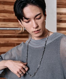 3WAYスクエアロングチェーンネックレス