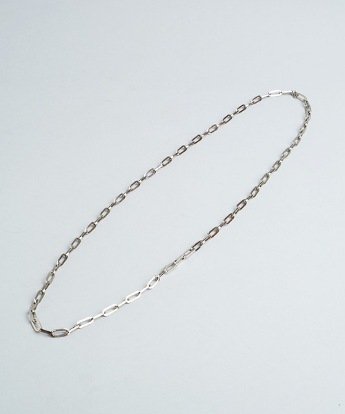 NO ID.（ノーアイディ）の「3WAYスクエアロングチェーンネックレス（ネックレス・メンズ・シルバー・ONE SIZE）」の2枚目の写真