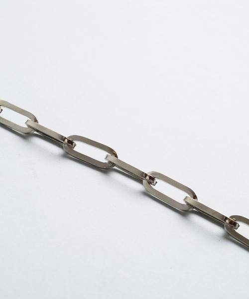 NO ID.（ノーアイディ）の「3WAYスクエアロングチェーンネックレス（ネックレス・メンズ・シルバー・ONE SIZE）」の3枚目の写真