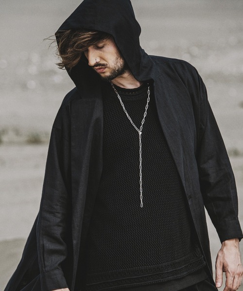 NO ID.（ノーアイディ）の「3WAYスクエアロングチェーンネックレス（ネックレス・メンズ・シルバー・ONE SIZE）」の5枚目の写真