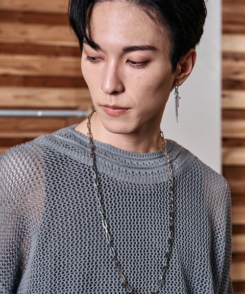 NO ID.（ノーアイディ）の「3WAYスクエアロングチェーンネックレス（ネックレス・メンズ・シルバー・ONE SIZE）」の17枚目の写真