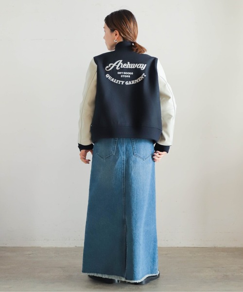 ロゴ刺繍入リ スタジャン | NOMBRE IMPAIR