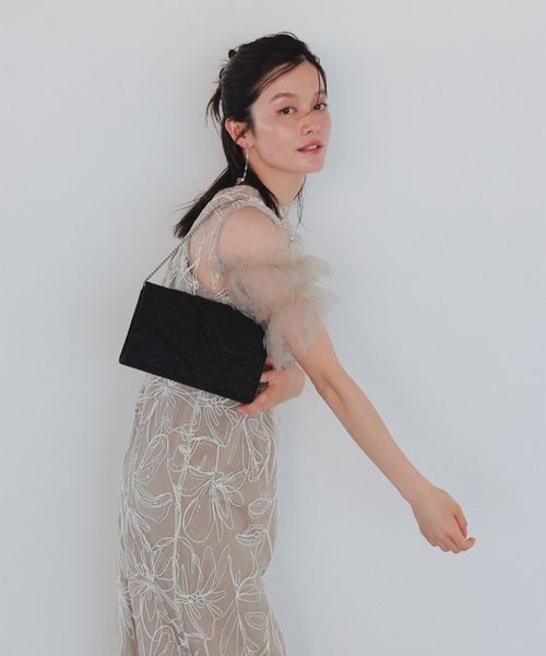 Dorry Doll（ドリードール）の「ラメレースツイストバッグ（クラッチバッグ・レディース・ブラック/シルバー/ゴールド・FREE）」の12枚目の写真