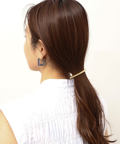 NOLLEY’S（ノーリーズ）の「メタルバーバレッタ（バレッタ/ヘアクリップ・レディース・ゴールド/シルバー・FREE）」の9枚目の写真