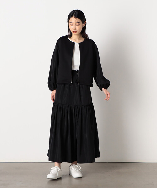 COMME CA ISM（コムサイズム）の「レーヨンナイロン　タンクトップ（タンクトップ・レディース・ホワイト/ブラウン/ブラック・MEDIUM/LARGE）」の5枚目の写真