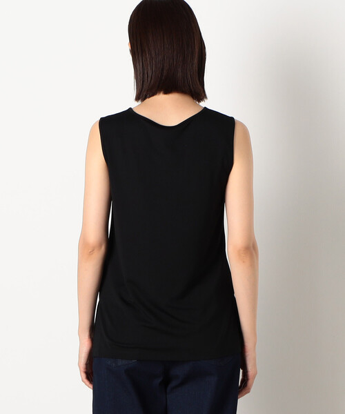 COMME CA ISM（コムサイズム）の「レーヨンナイロン　タンクトップ（タンクトップ・レディース・ホワイト/ブラウン/ブラック・MEDIUM/LARGE）」の14枚目の写真