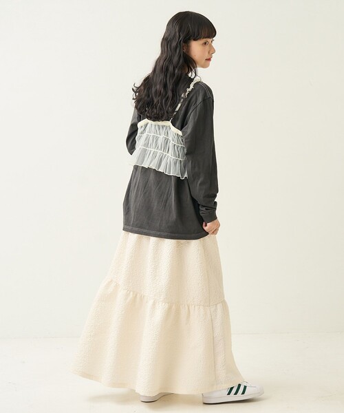 FREAK'S STORE（フリークスストア）の「フクレジャガード アシメスカート（スカート・レディース・ベージュ/ブラック/オフホワイト・SMALL/MEDIUM）」の13枚目の写真