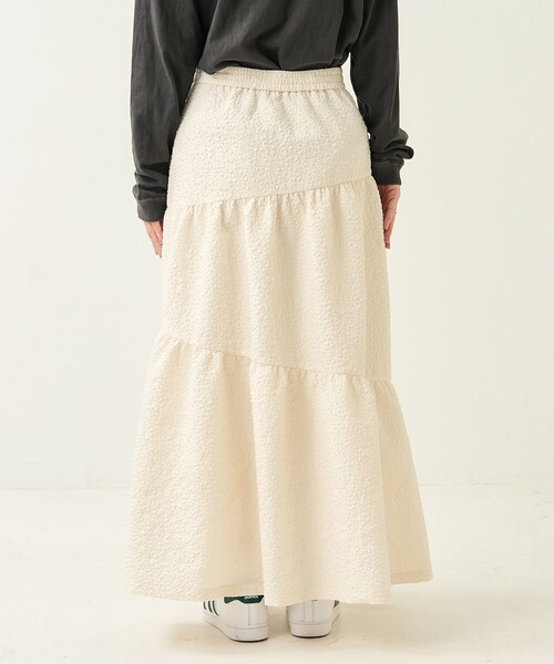 FREAK'S STORE（フリークスストア）の「フクレジャガード アシメスカート（スカート・レディース・ベージュ/ブラック/オフホワイト・SMALL/MEDIUM）」の7枚目の写真