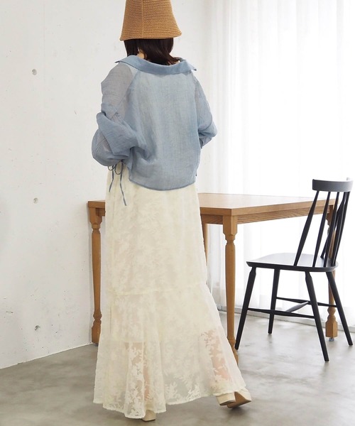 tiptop（ティップトップ）の「ベロアオパールキャミワンピース（ワンピース・レディース・ブラック/アイボリー/グレイッシュベージュ・FREE）」の20枚目の写真