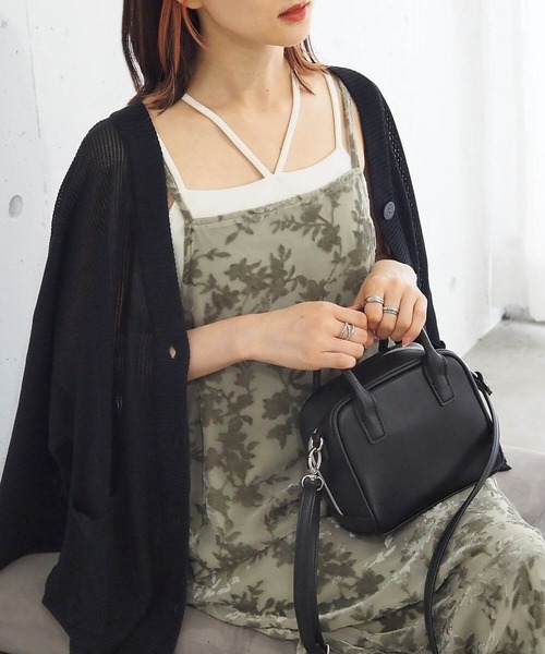 tiptop（ティップトップ）の「ベロアオパールキャミワンピース（ワンピース・レディース・ブラック/アイボリー/グレイッシュベージュ・FREE）」の12枚目の写真