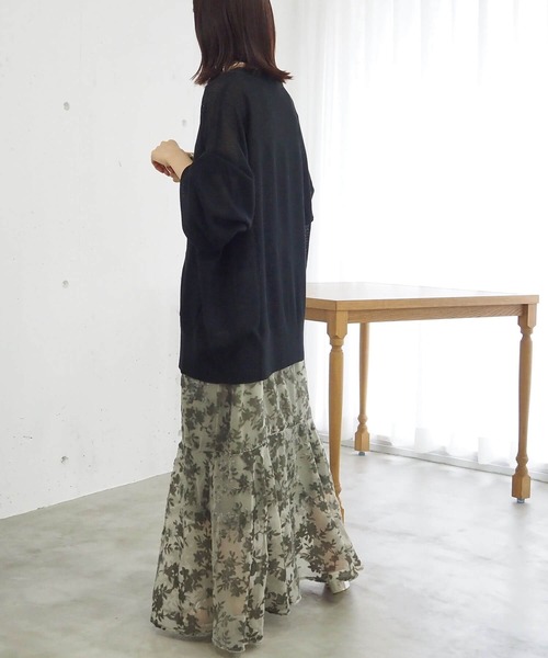 tiptop（ティップトップ）の「ベロアオパールキャミワンピース（ワンピース・レディース・ブラック/アイボリー/グレイッシュベージュ・FREE）」の17枚目の写真