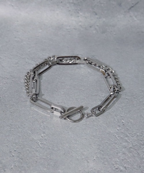 SBG（エスビー）の「SBG バリエーション メンズ ステンレス マンテルチェーン ブレスレット（ブレスレット・メンズ・A/B/D/E/F/G/H/I/J/K/L/M/N/O/P/Q/R/S/T/U/V/W/X/Y/Z/その他1/C/その他2・FREE）」の9枚目の写真