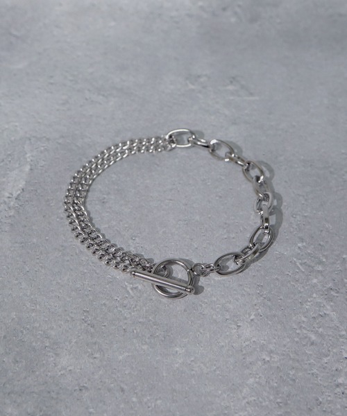 SBG（エスビー）の「SBG バリエーション メンズ ステンレス マンテルチェーン ブレスレット（ブレスレット・メンズ・A/B/D/E/F/G/H/I/J/K/L/M/N/O/P/Q/R/S/T/U/V/W/X/Y/Z/その他1/C/その他2・FREE）」の15枚目の写真