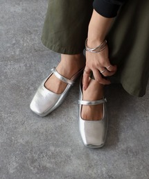 Riberry | シンプルスクエアトゥ サンダル(パンプス)