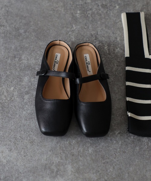 Riberry（リベリー）の「シンプルスクエアトゥミュール（パンプス・レディース・ブラウン/ホワイト/シルバー/ブラック・LARGE/MEDIUM）」の13枚目の写真