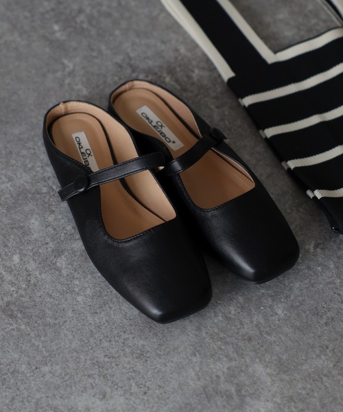 Riberry（リベリー）の「シンプルスクエアトゥミュール（パンプス・レディース・ブラウン/ホワイト/シルバー/ブラック・LARGE/MEDIUM）」の14枚目の写真