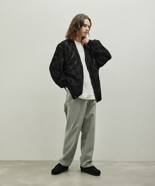 JUNRED（ジュンレッド）の「ランバスシアールーズカーディガン（カーディガン/ボレロ・メンズ・ブラック/パープル/グレー系その他・M/S/L）」の11枚目の写真