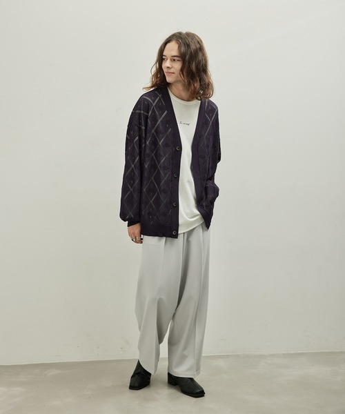 JUNRED（ジュンレッド）の「ランバスシアールーズカーディガン（カーディガン/ボレロ・メンズ・ブラック/パープル/グレー系その他・M/S/L）」の14枚目の写真