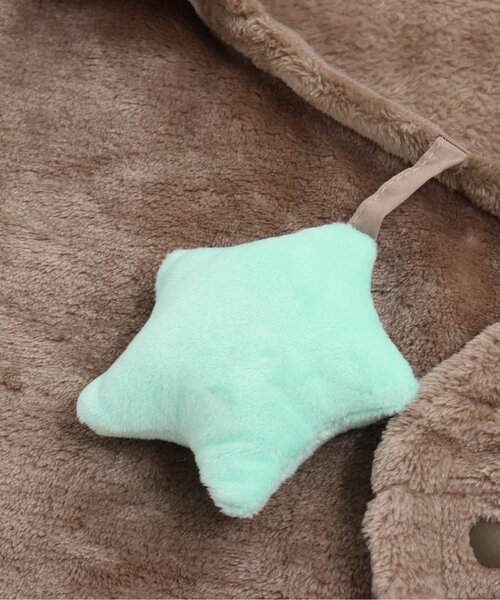 BREEZE（ブリーズ）の「アニマルバギーウォーマー（おくるみ・キッズ・ブルー/ブラウン/ピンク・80）」の6枚目の写真